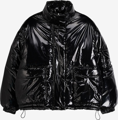 Bershka Veste mi-saison en noir, Vue avec produit