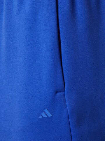 ADIDAS PERFORMANCE Zwężany krój Spodnie sportowe w kolorze niebieski