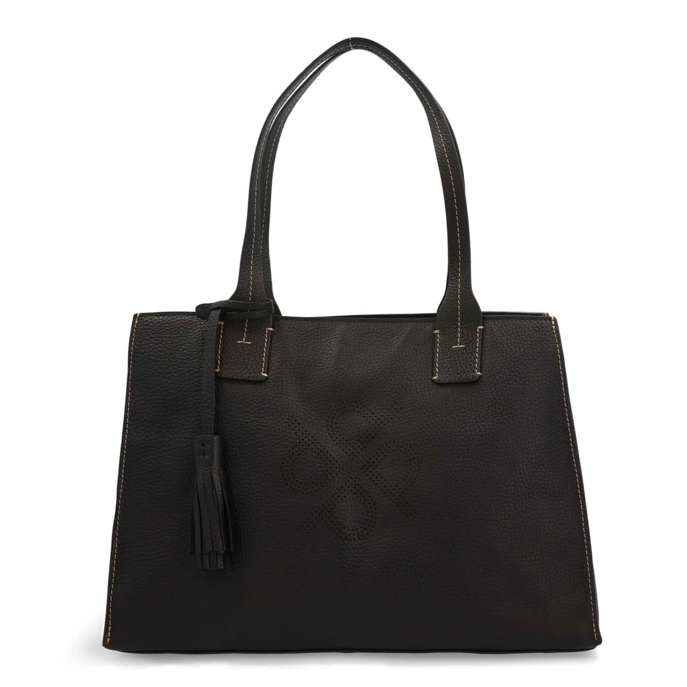 Sac bandoulière 'Peephole' Picard en noir : devant