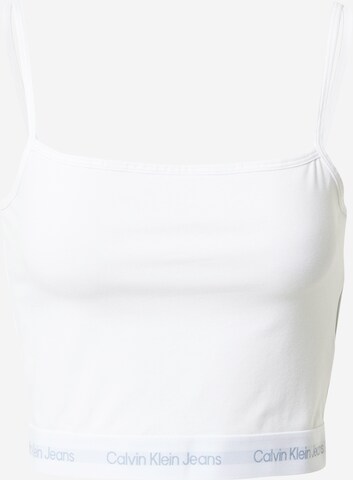 Calvin Klein Jeans Top in White: front