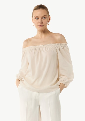COMMA Blouse ' Carmen ' in Beige: front