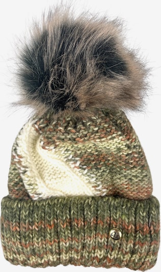 Kumixi Mütze 'Bommelmütze' in oliv, Produktansicht