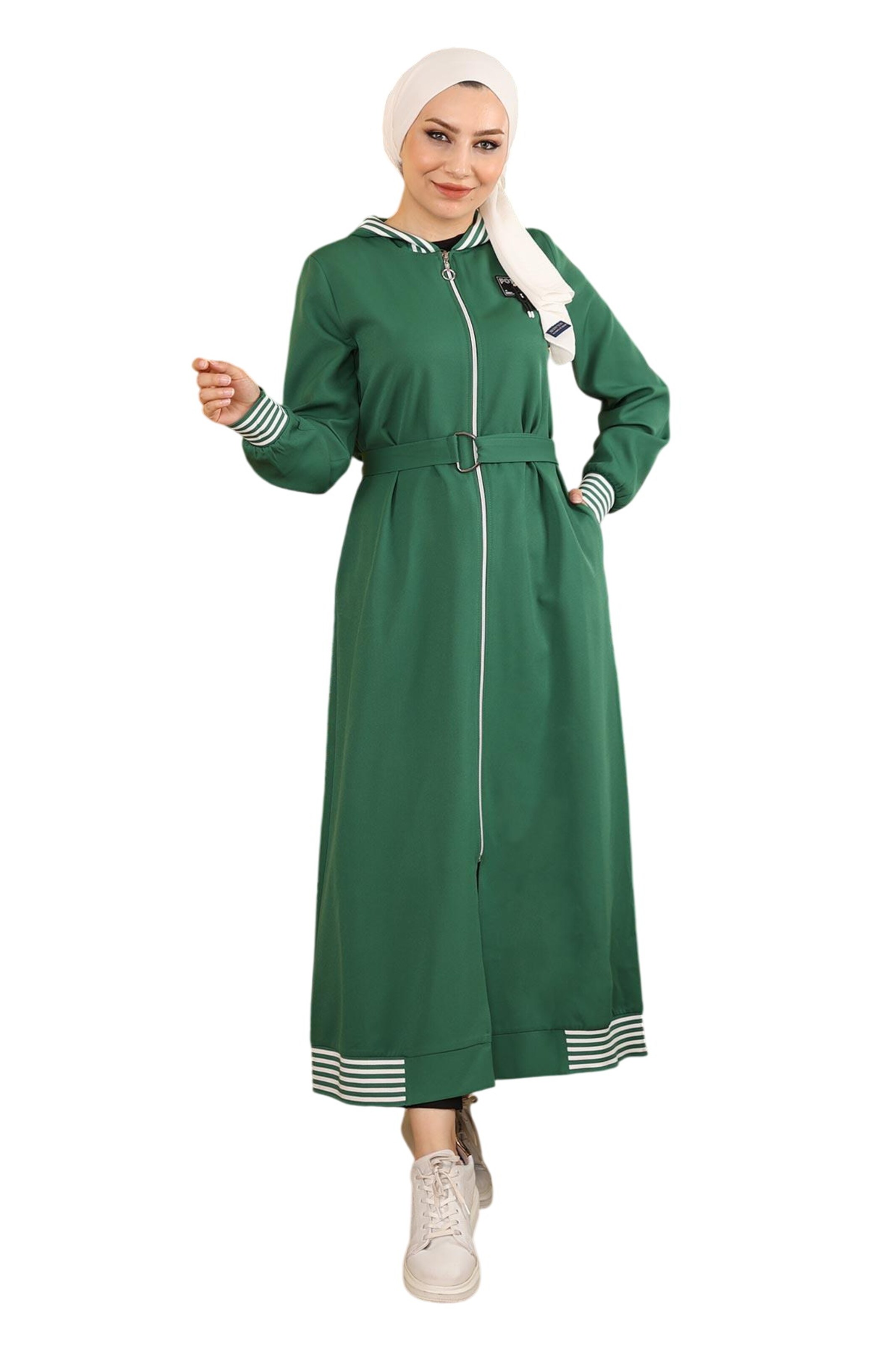 MODAMIHRAM Kleid in Grün: Vorderseite