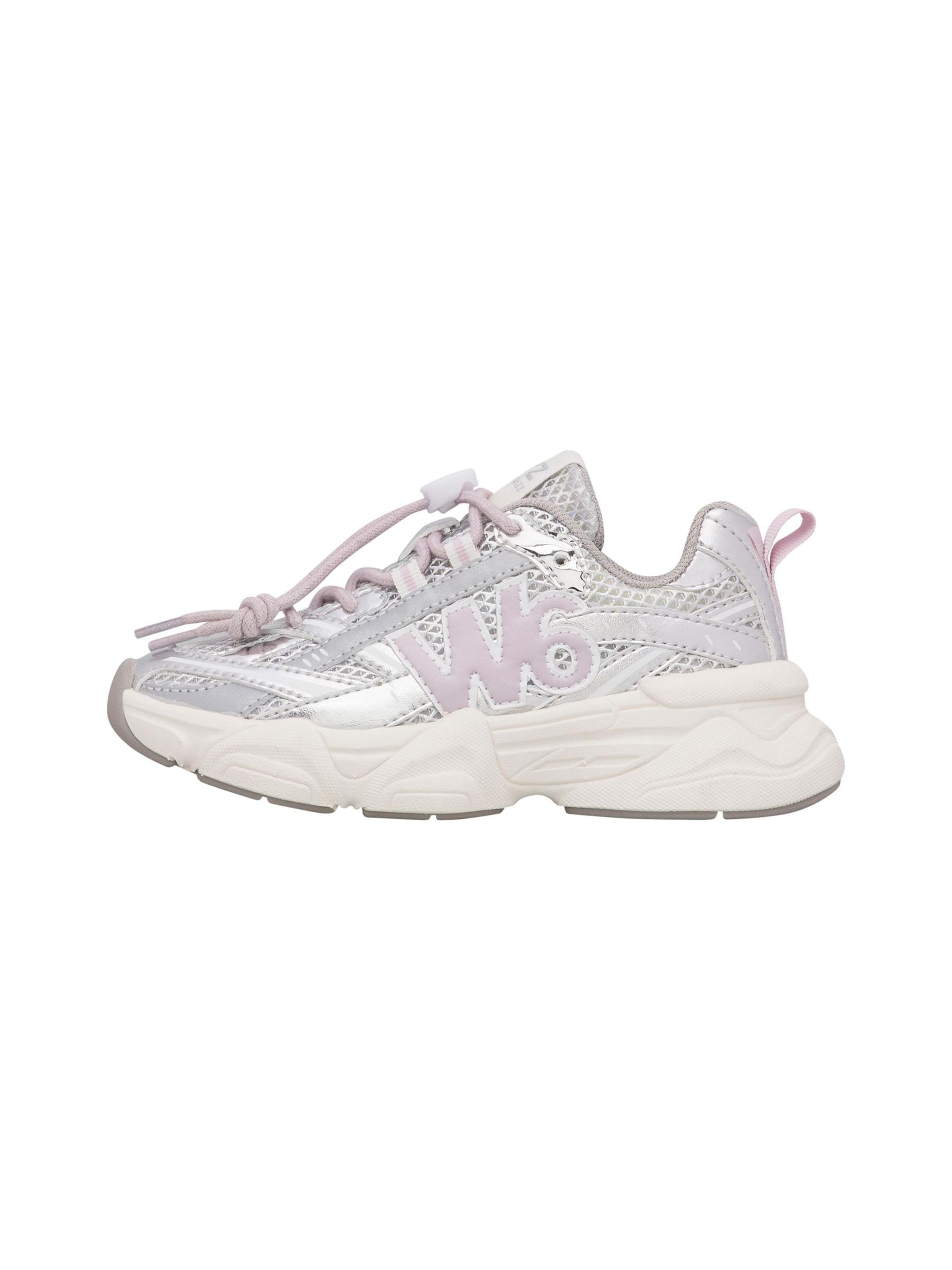 W6YZ Trainers 'LUCKY-J.' in Silver: front