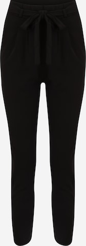 JDY Petite Regular Pleat-Front Pants 'Petite' in Black: front