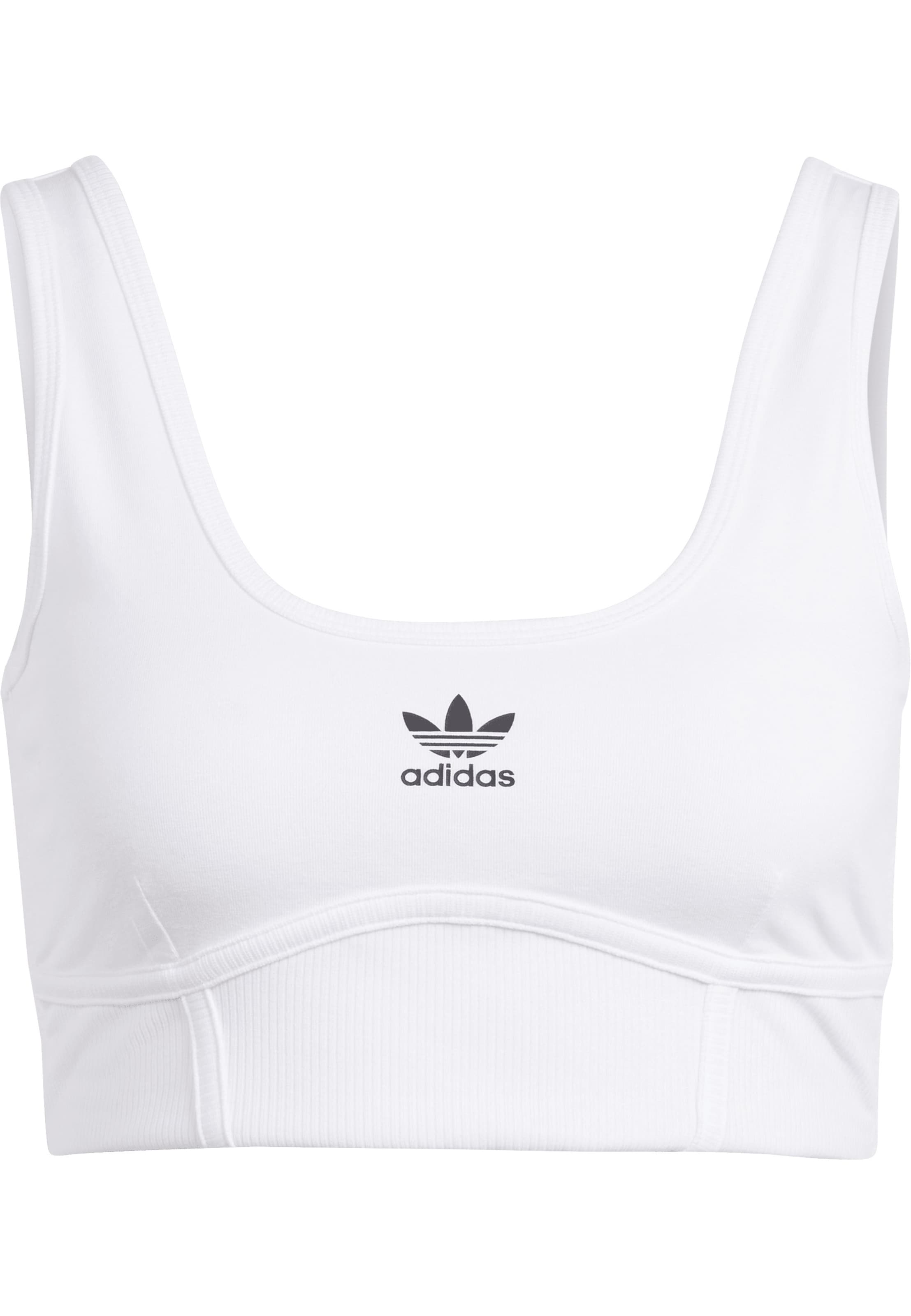 Bustier Soutien-gorge ADIDAS ORIGINALS en blanc : devant