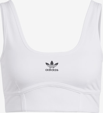 ADIDAS ORIGINALS Bustier BH in Weiß: Vorderseite