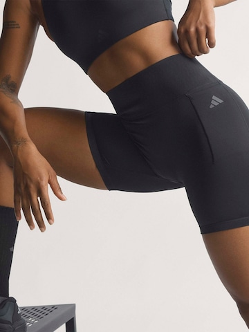 Skinny Pantaloni sportivi 'OPT PWR' di ADIDAS PERFORMANCE in nero