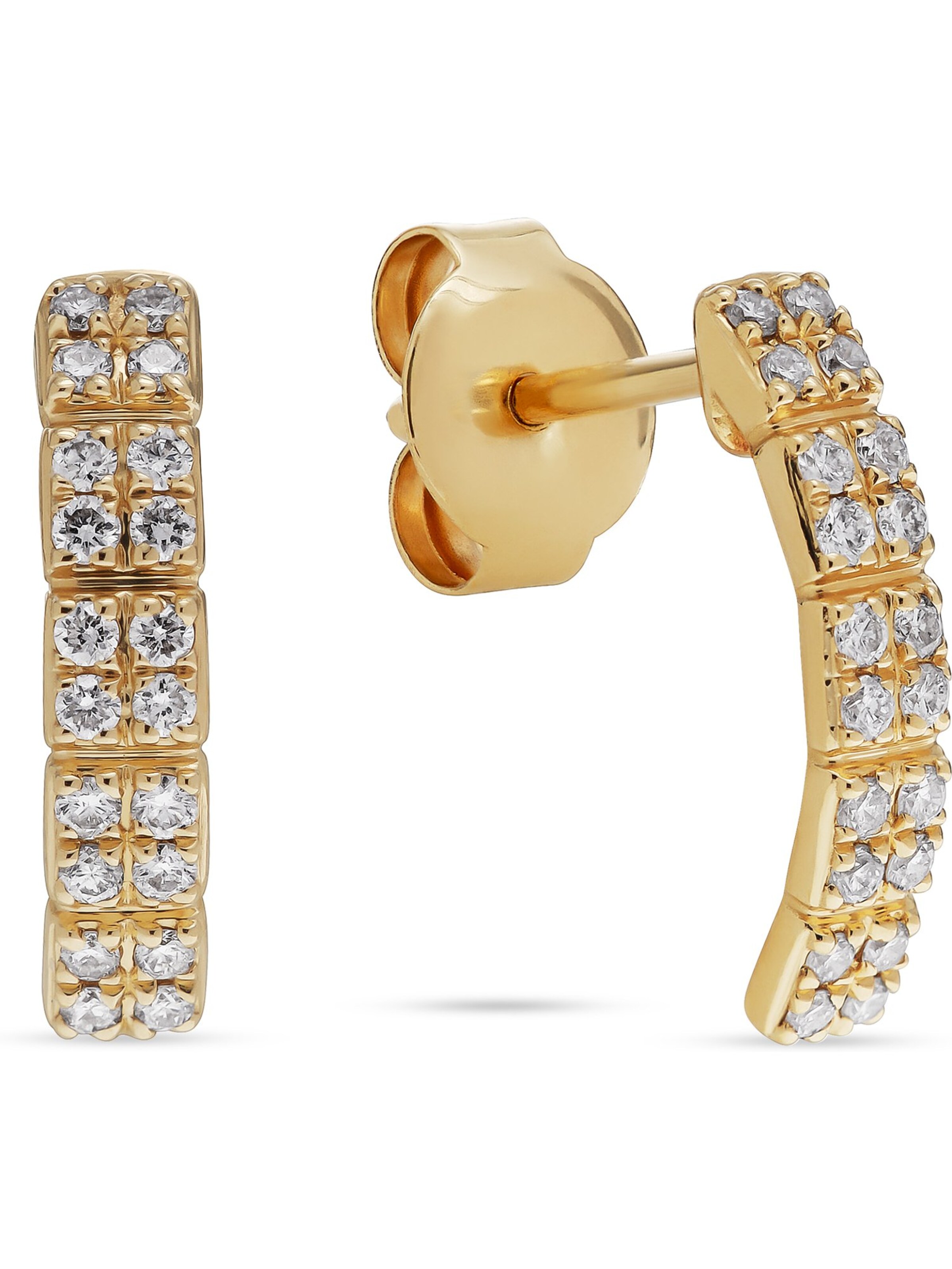 CHRIST Earrings in Yellow: front