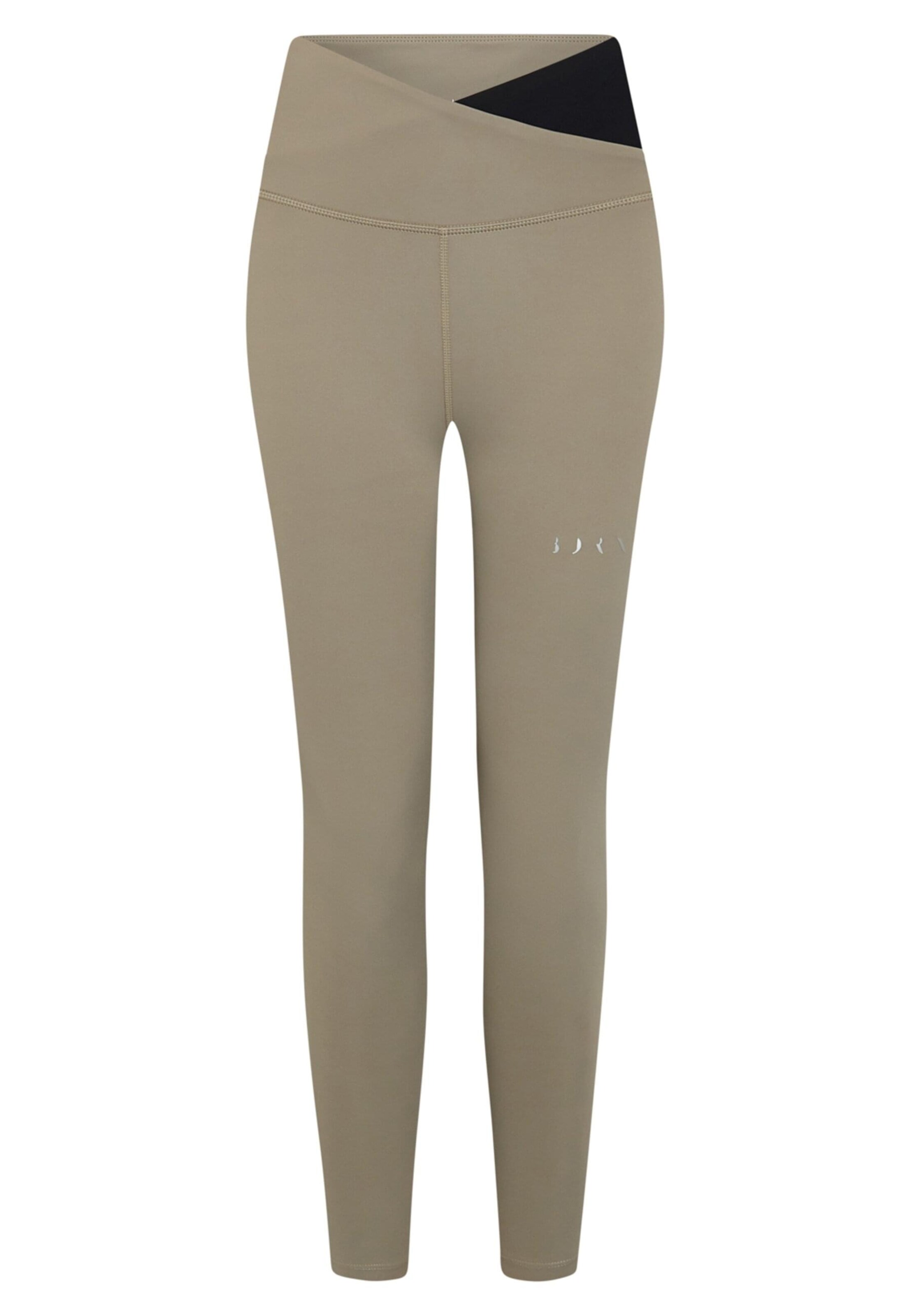 Born Living Yoga Skinny Sportbroek 'Cleo' in Beige: voorkant