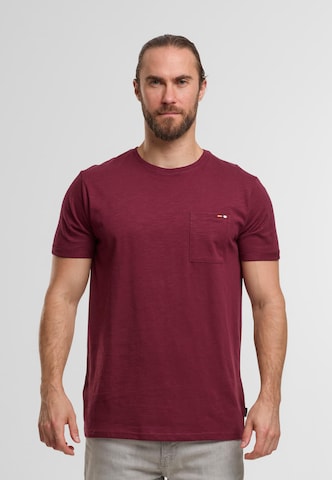 INDICODE JEANS Póló 'Andorra' - piros: elől
