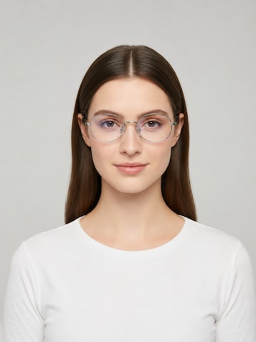 VEYREY - Gafas 'Lennon' en plata: frente