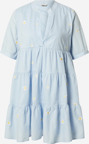 Robe-chemise ONLY en bleu : devant