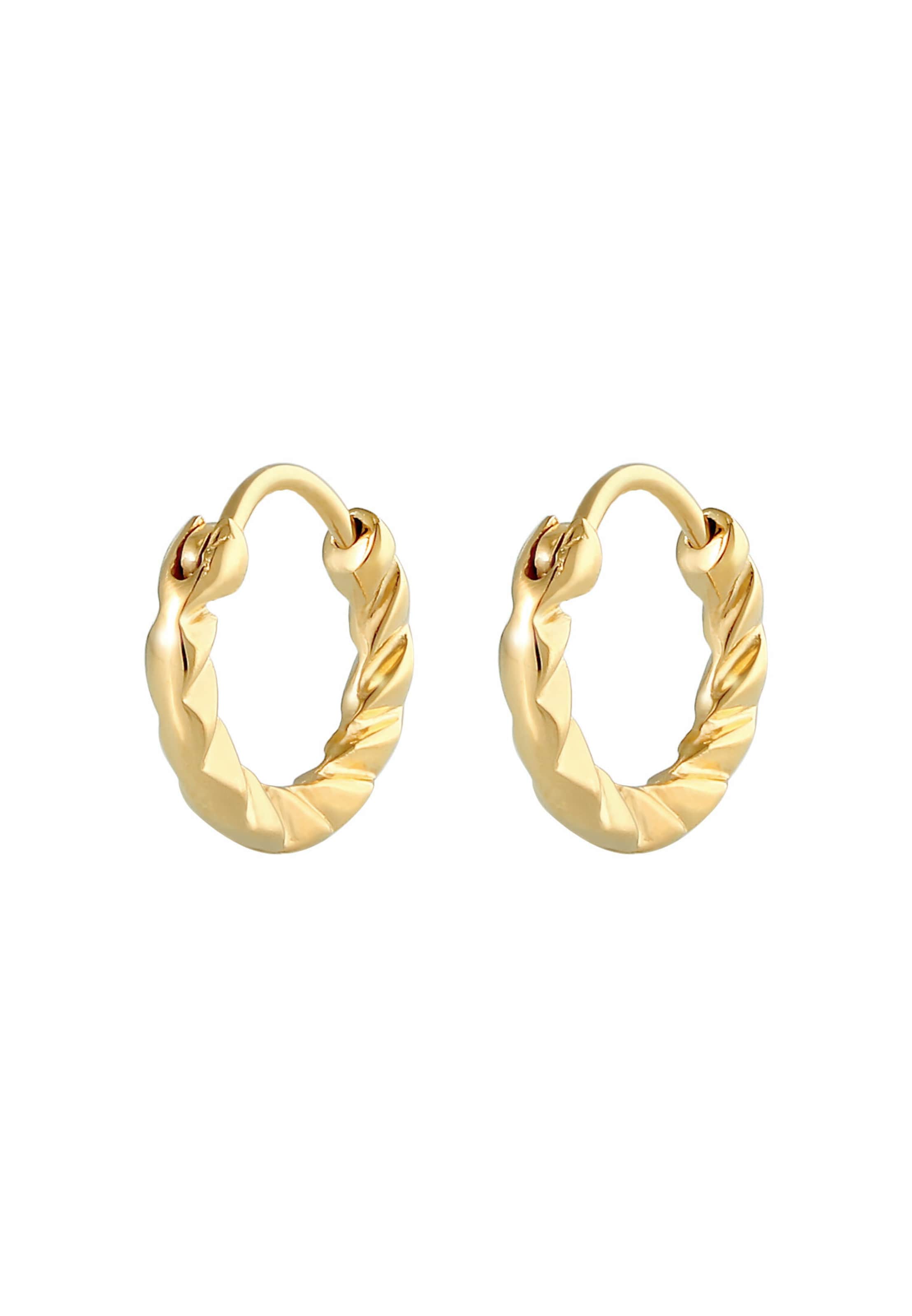 Boucles d'oreilles ELLI en or : devant