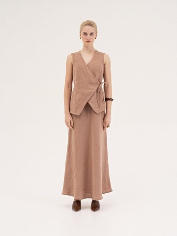 AmourLinen Top 'Blanca' in Brown