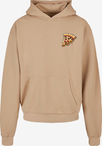 Felpa 'Pizza Comic' di Merchcode in beige: frontale