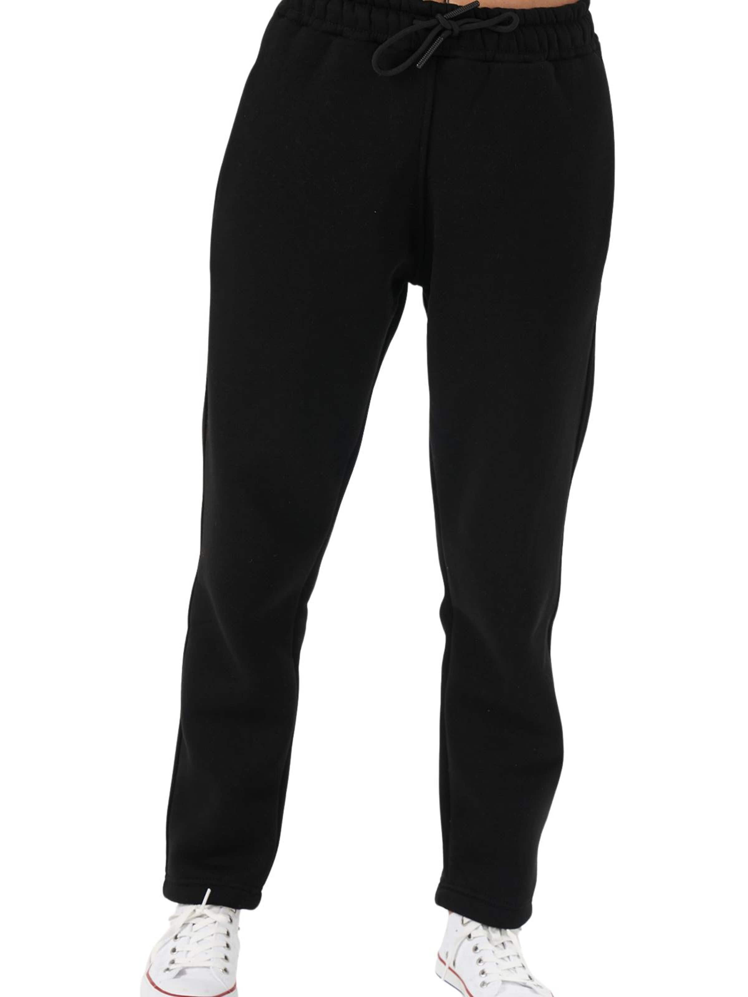 LOUIS LECLER Slimfit Broek 'Elise' in Zwart