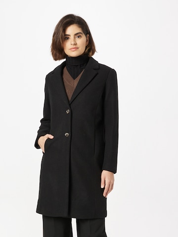 ICHI Between-Seasons Coat 'Jannet' in Black: front