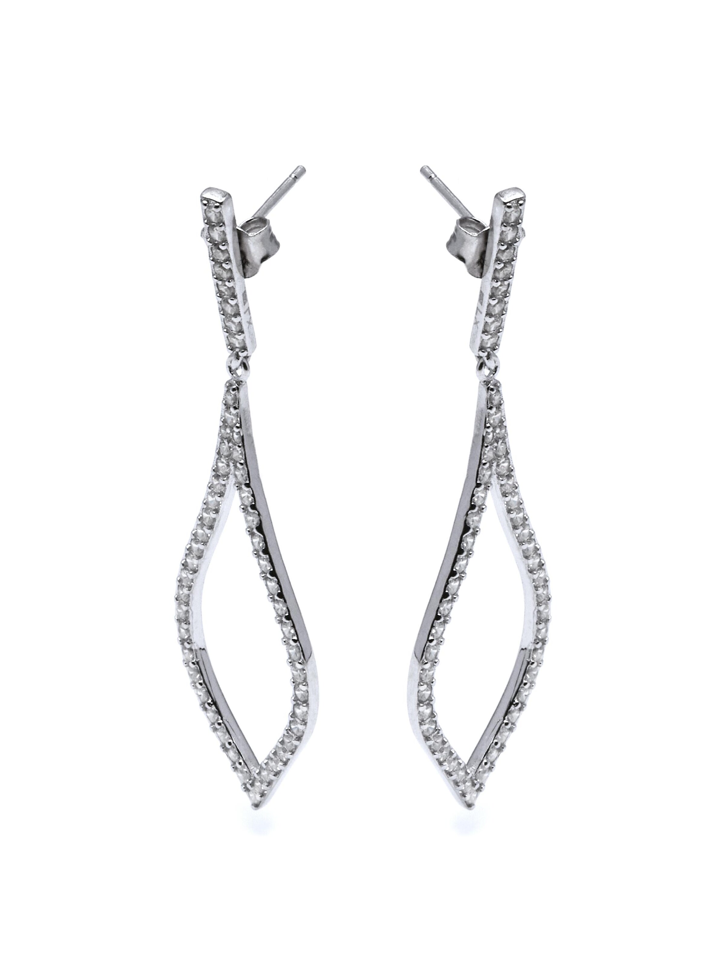 Luxenter Earrings 'Materish' in Silver