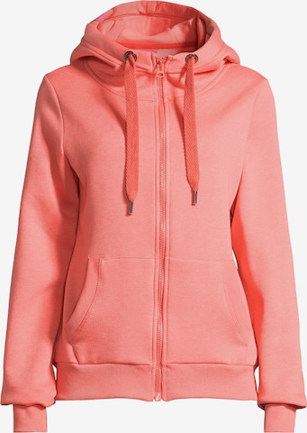 salzhaut Sweatjacke 'Sööte' in Orange: Vorderseite