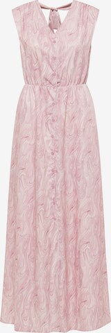 faina Shirt Dress in Pink: front