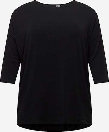ONLY Carmakoma Shirt 'LAMOUR' in Black: front