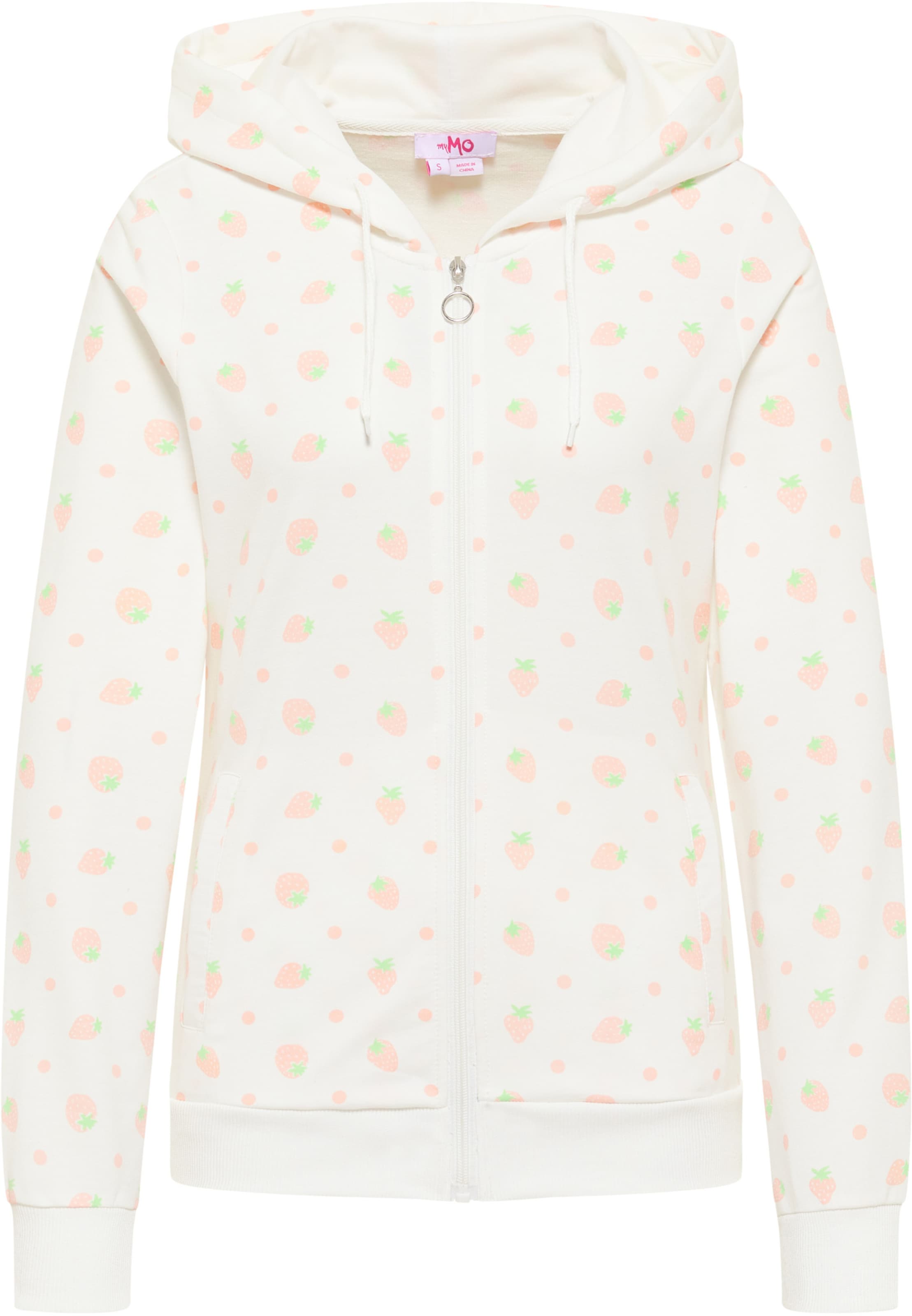 MYMO - Casaco em moletão em branco: frente