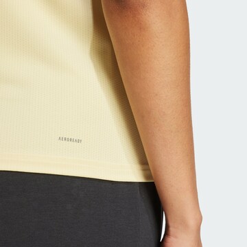 ADIDAS PERFORMANCE - Camiseta funcional 'Designed For Training' en amarillo