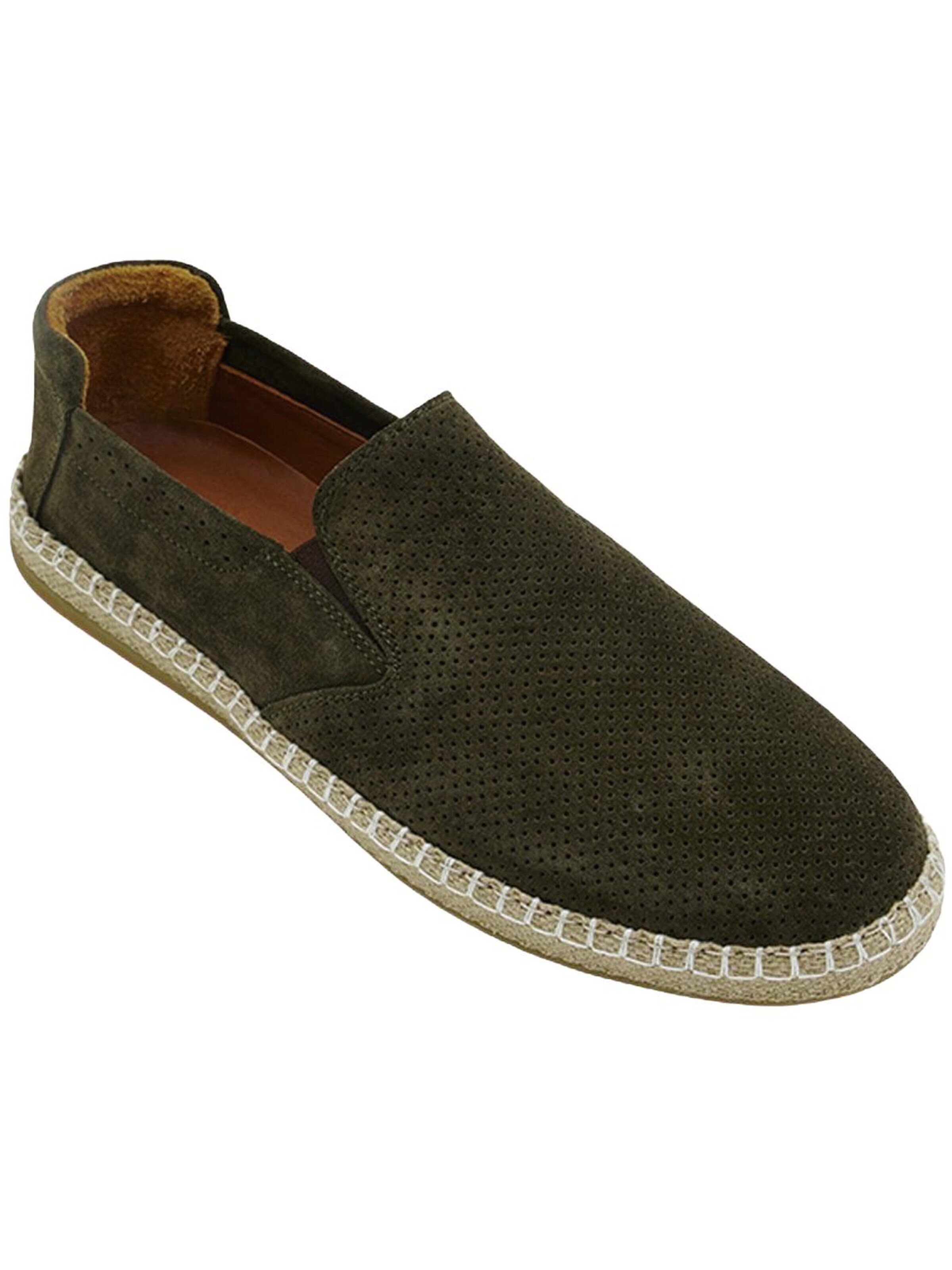 Desa Slip-ons in Green: front