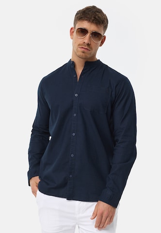 INDICODE JEANS Regular fit Button Up Shirt in Blue
