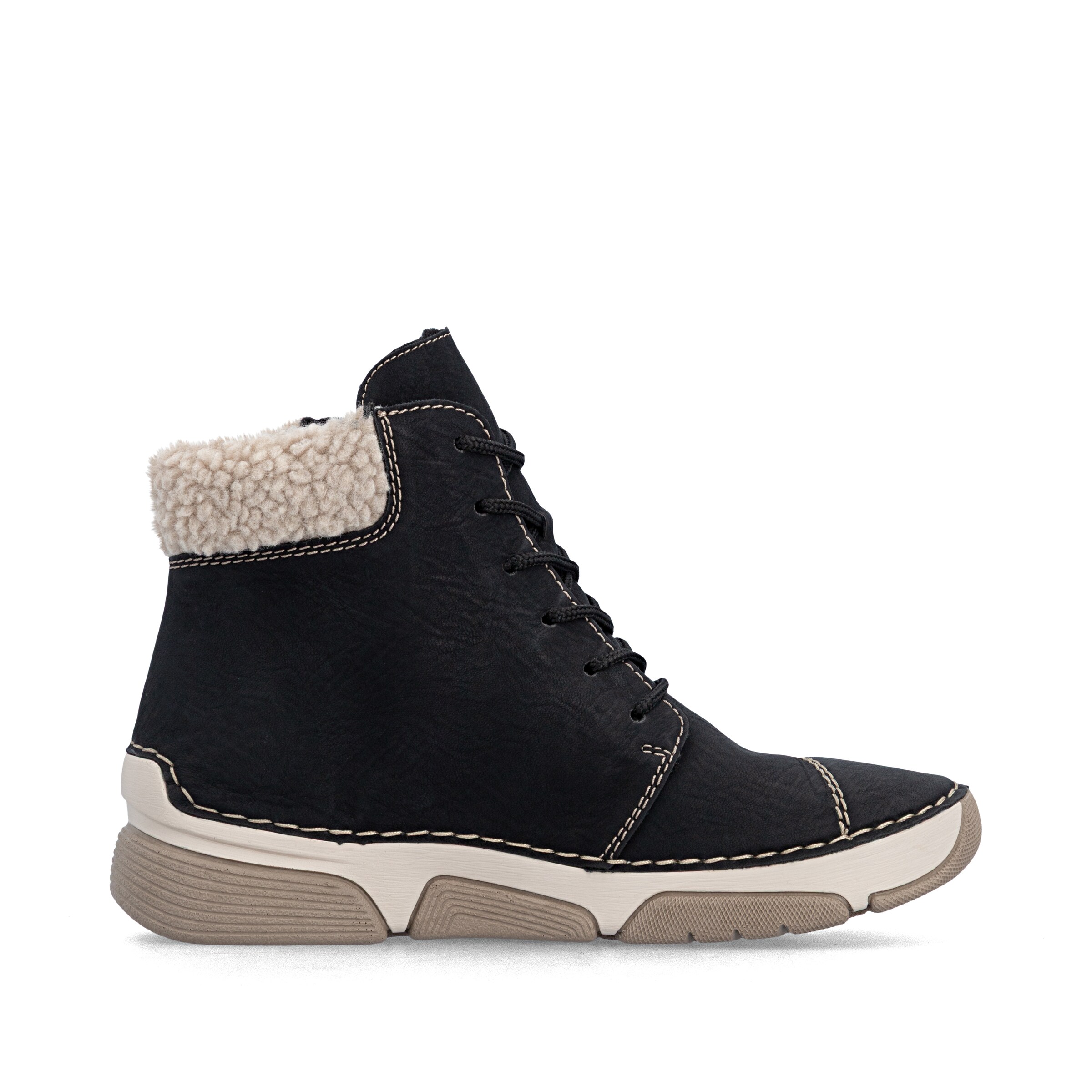 Bottines à lacets Rieker en noir