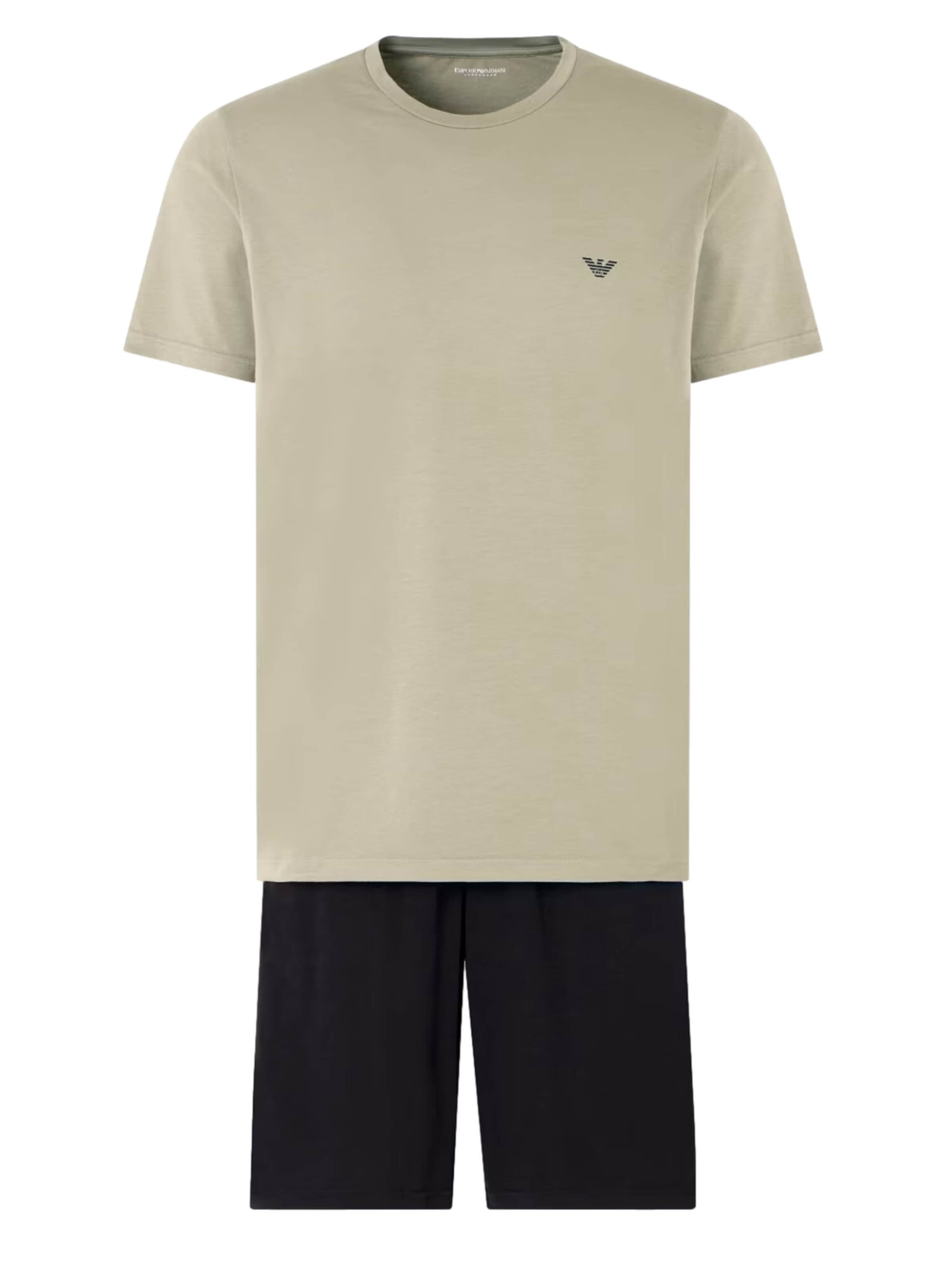 Pigiama corto di Emporio Armani in grigio: frontale