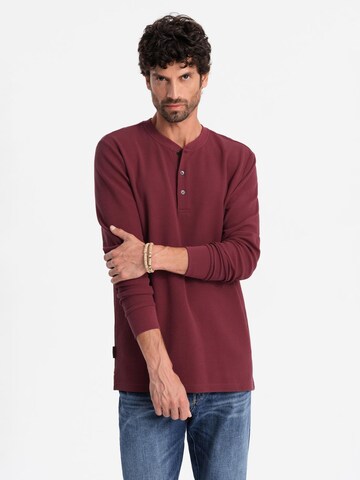 Ombre Shirt in Red: front
