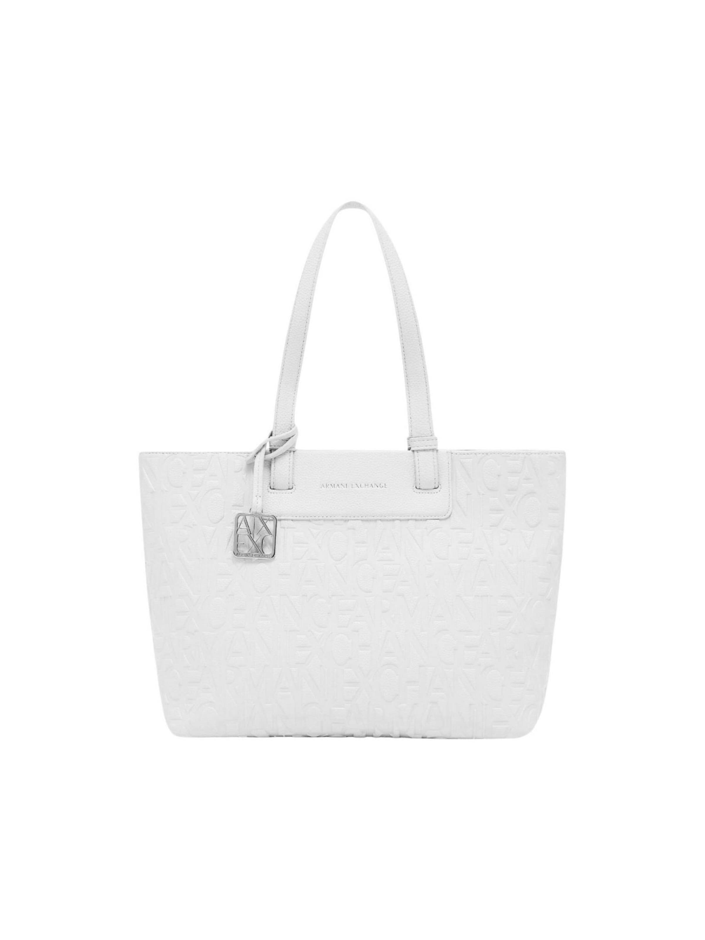 ARMANI EXCHANGE - Bolso de hombro en blanco: frente