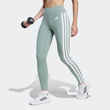 Skinny Pantalon de sport 'Optime Essentials' ADIDAS PERFORMANCE en vert : devant