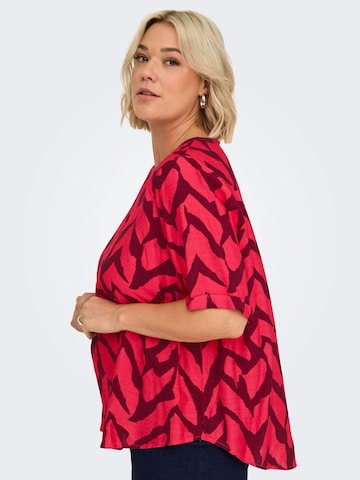 T-shirt 'CARBeriet' ONLY Carmakoma en rouge