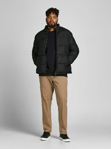 Jack & Jones Plus Winterjas 'PAUL' in Zwart