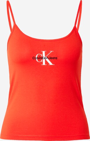 Calvin Klein Jeans Top in Rood: voorkant