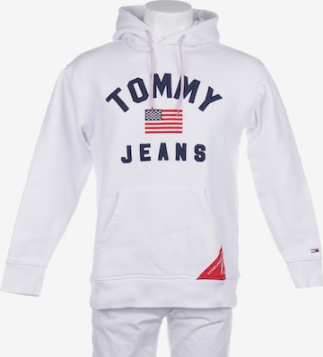Tommy Jeans Sweatshirt & Zip-Up Hoodie in XS in White: front