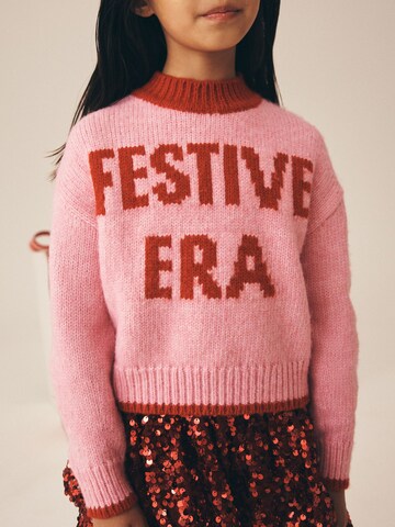 Next Trui 'Santa Letter' in Roze