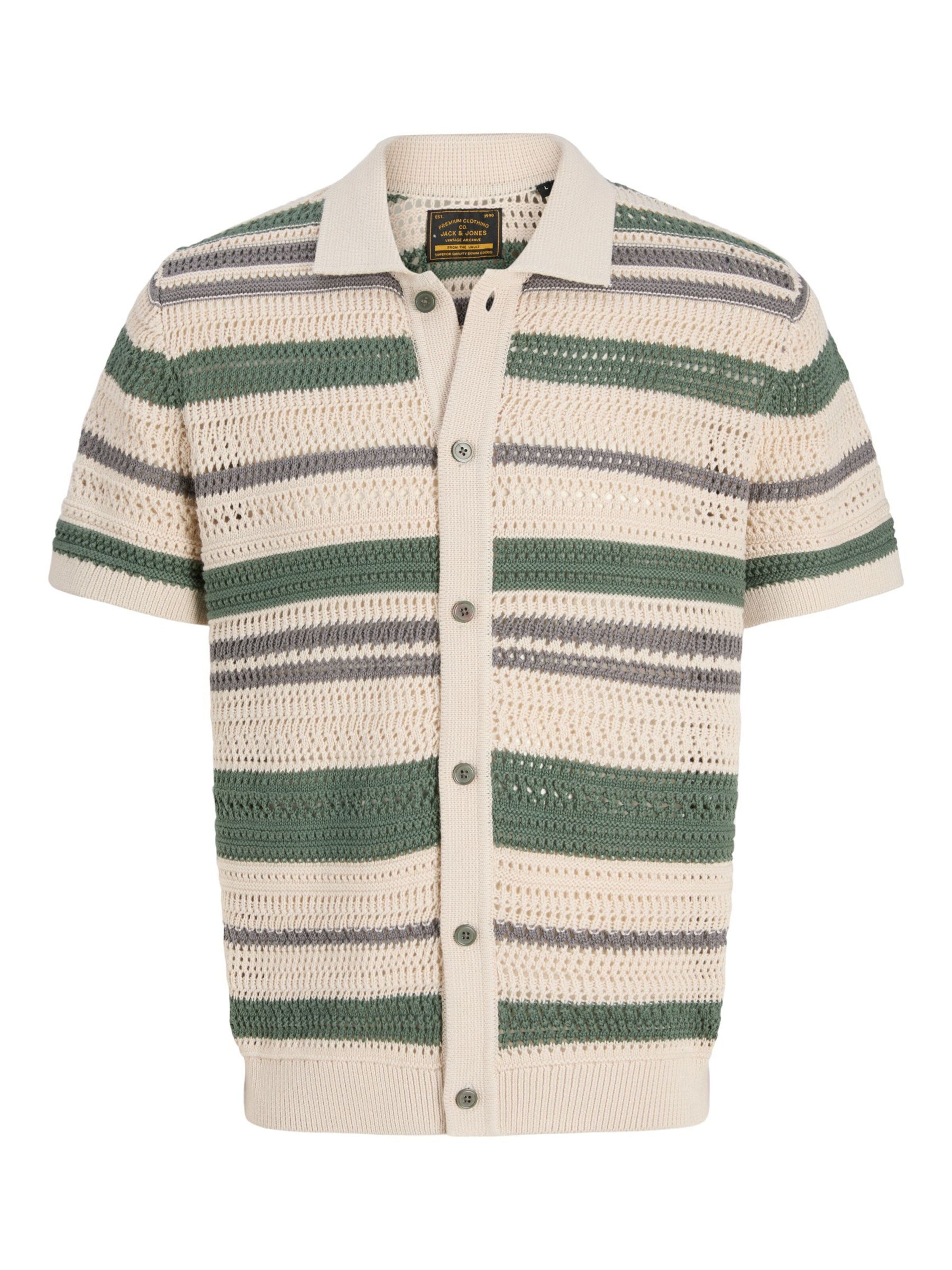 Geacă tricotată 'JPRBluhamilton' de la Jack & Jones Premium pe bej