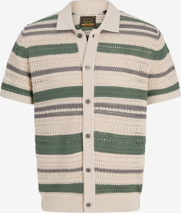 Jack & Jones Premium Πλεκτή ζακέτα 'JPRBluhamilton' σε μπεζ