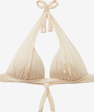 CALZEDONIA Bikinitop 'SHINY' in Beige: Vorderseite