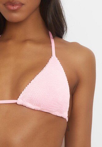 Moda Minx Triangel Bikinitop 'Scrunch' in Pink