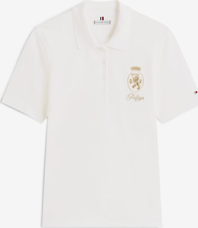 TOMMY HILFIGER Majica u zlatna / bijela, Pregled proizvoda