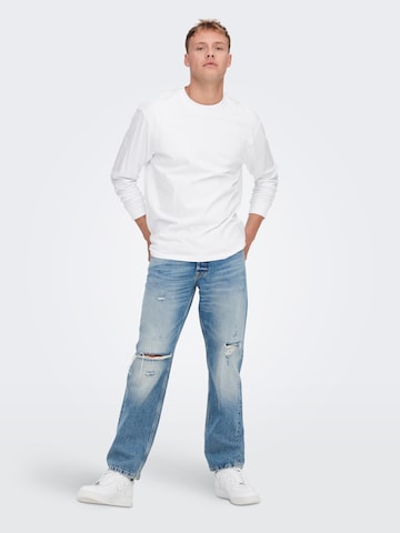 Only & Sons Loosefit Jeans 'Edge' in Blau