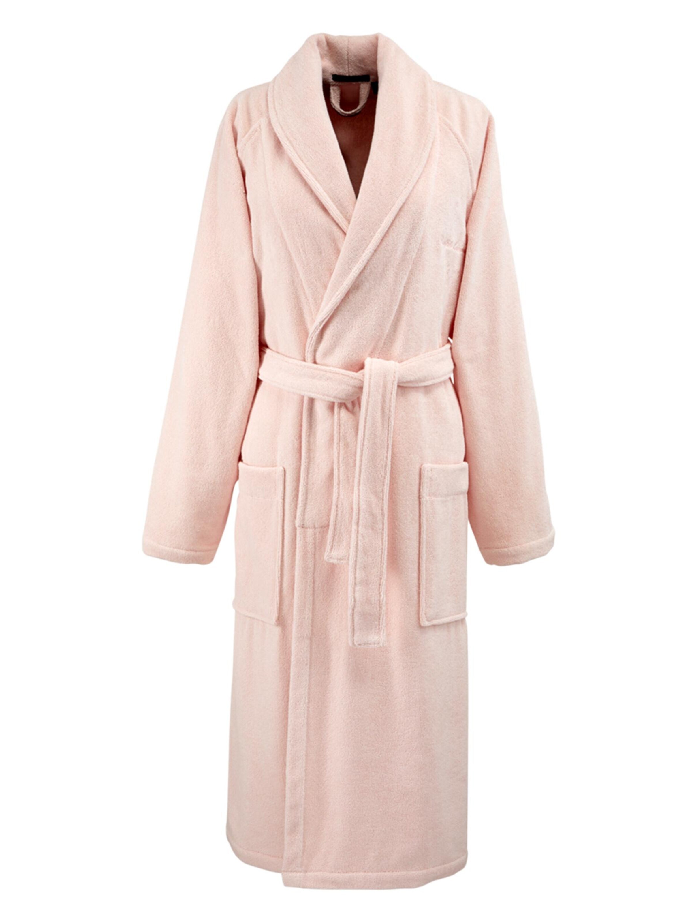 Ralph Lauren Home Long Bathrobe 'DULANEY' in Pink: front