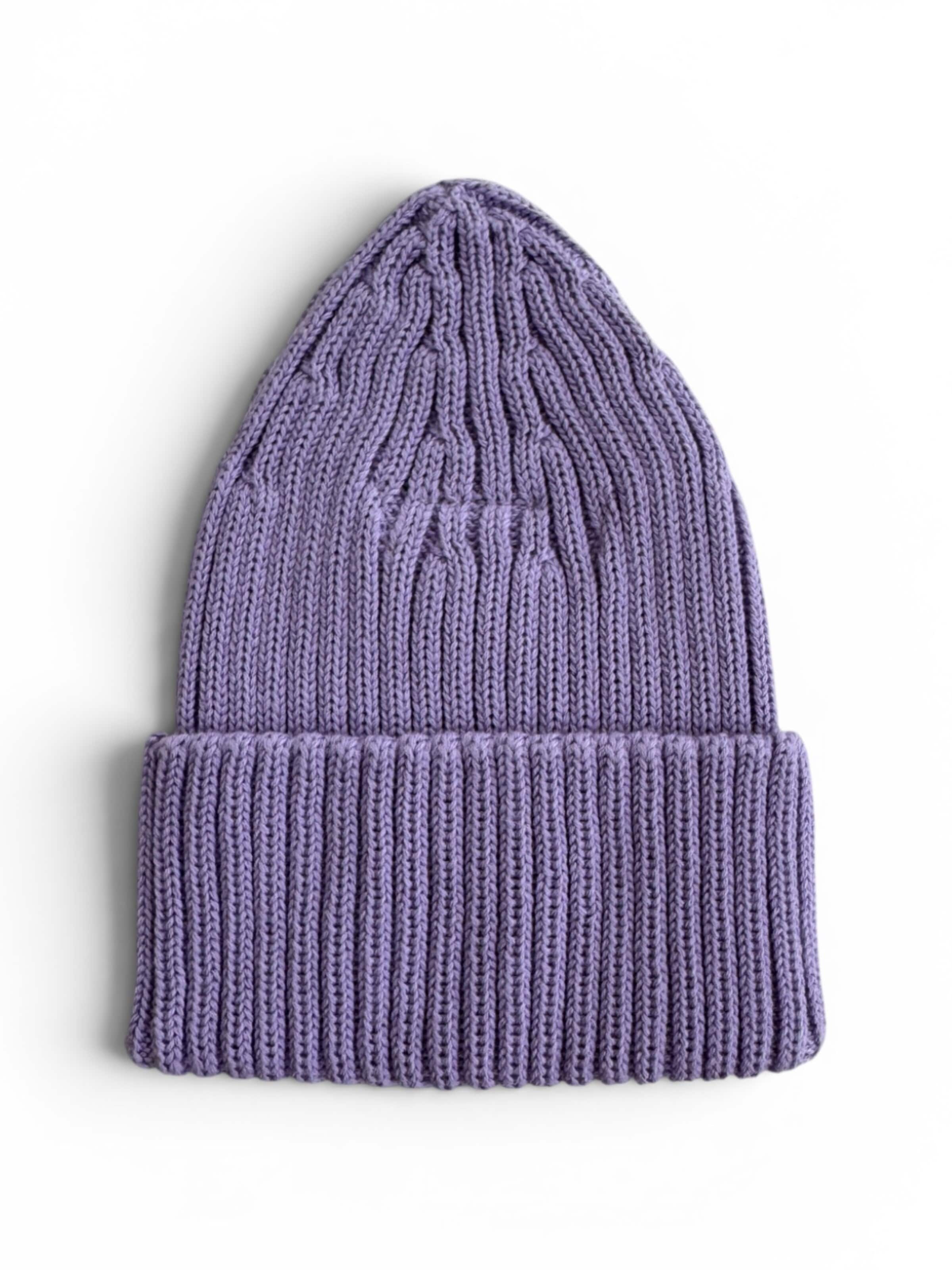 KURTI & FRIEDA Beanie 'Chunky Knit' in Purple