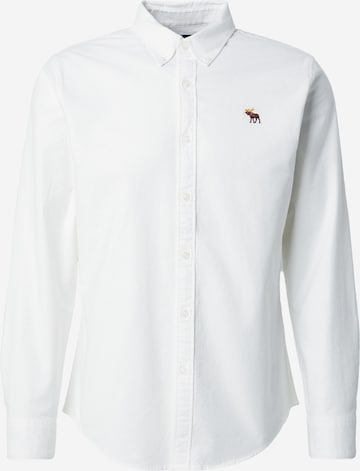 Chemise Abercrombie & Fitch en blanc : devant