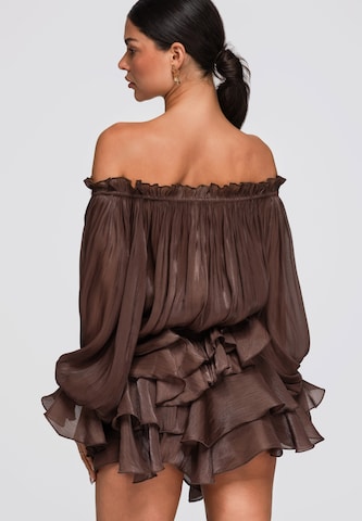 Ombre Blouse in Bruin